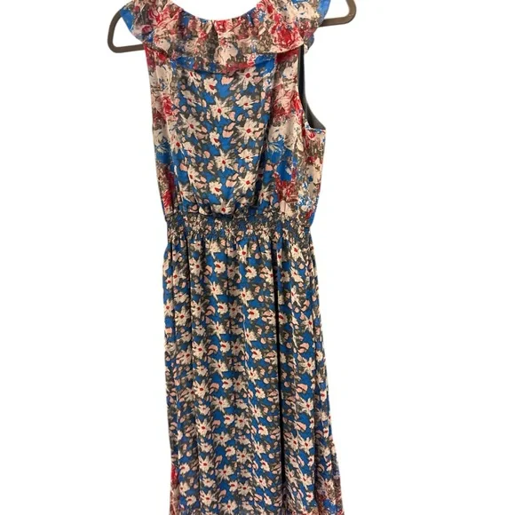I Heart Ronson Blue and Orange High Low Sundress - Picture 4 of 9